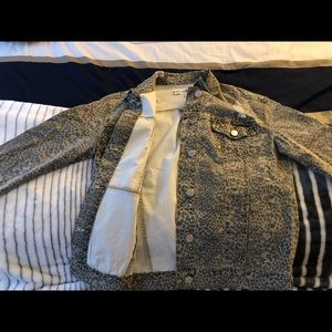 Distressed cheetah jacket